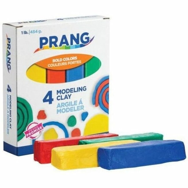 Prang Modeling Clay, Assorted, 1 lb. Per Pack, PK6 00740 - main