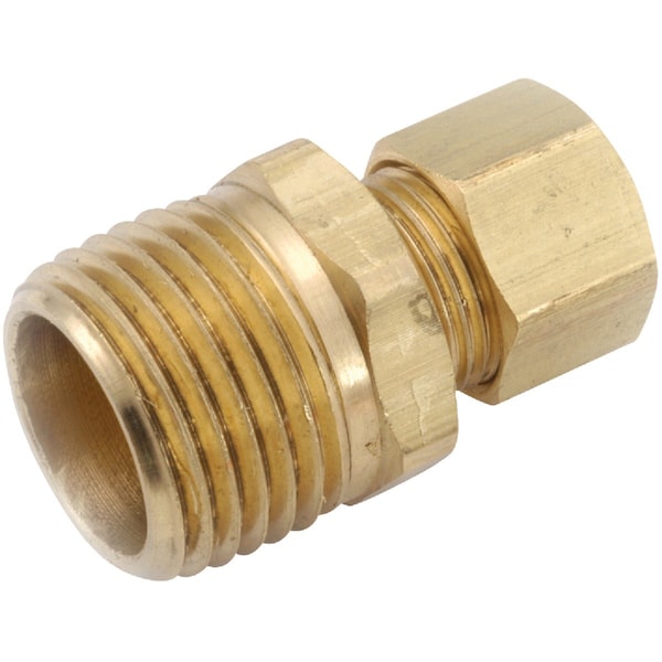 Anderson Metals 3/8''x1/2'' Brass Male Union Compression Adapter 750068-0608 - main