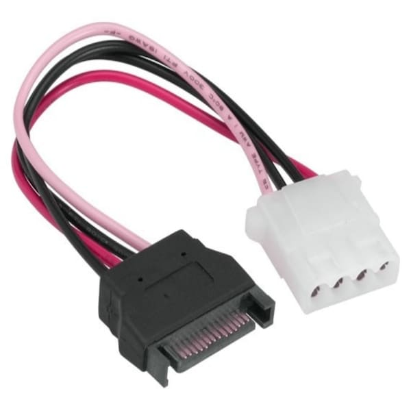 Sanoxy 7in 5.25 Female to SATA 15-pin Male Power Cable SNX-CBL-LDR-PC112-0307 - main