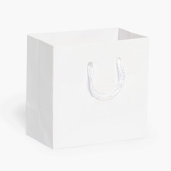 Nashville Wraps White Matte Gift Bags, Petite 4x2.5x4, 100PK MTPBWH - main
