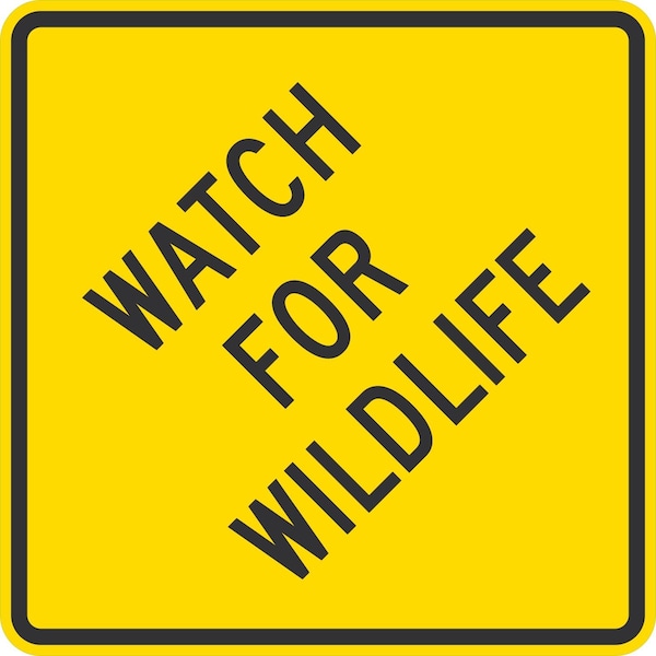 Lyle Watch For Wildlife, 30x30, High Intensity Prismatic, Yellow G-15257-HI_30x30 - main