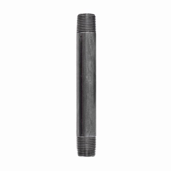 Stz Industries 3/8 in. MIP each X 3/8 in. D MIP Black Steel 6 in. L Nipple 308UP38X6 - main