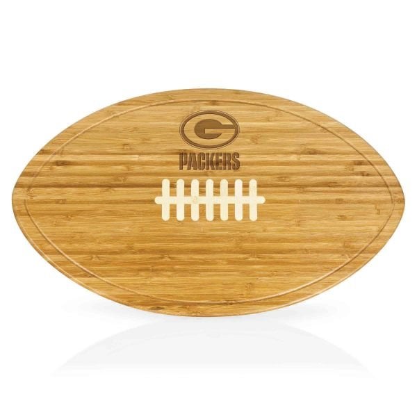 Picnic Time Family Of Brands NFL Green Bay Packers - Kickoff Football Cutting Board & Serving Tray 908-00-505-123-2 - main