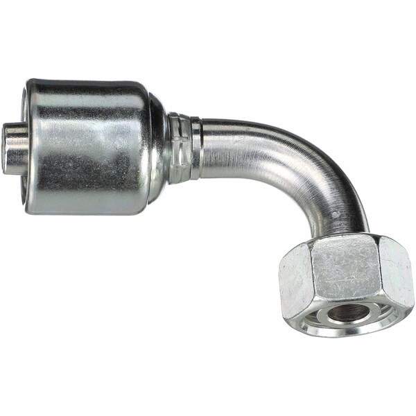 Gates Female Din 24 Cone Swivel - Light Series With O-Ring - 90 Bent Tube Megacrimp G25655-0818 - main