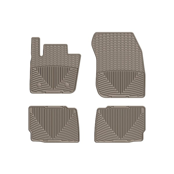 Weathertech Tan, Front and Rear All Weather Floor Mats W295TN-W313TN - main