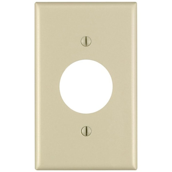 Leviton Faceplate, Number of Gangs: 1 Urea, Ivory 86004-000 - main