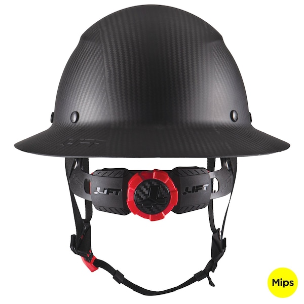 Lift Safety DAX CARBON MIPS HARD HAT (CARBON MATTE) - Full Brim - ANSI-C, TYPE 1 HDC-24MKMC - main