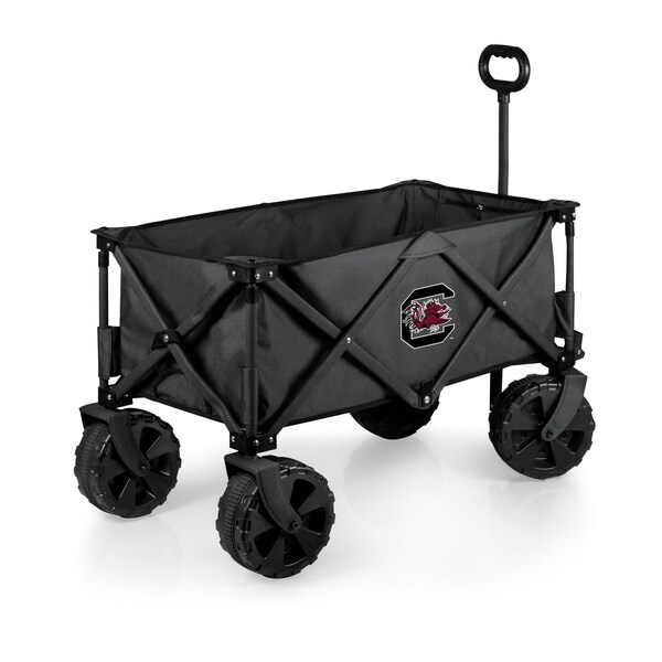 Picnic Time Family Of Brands NCAA South Carolina Gamecocks Adventure Wagon Elite All-Terrain Folding Beach Wagon 741-85-679-524-0 - main