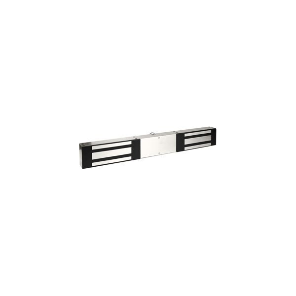 Hanchett Entry Systems 1200lbs Double Magnalock, 12/24VDC, Non-Monitoring, Satin Stainless Steel DM62 - main