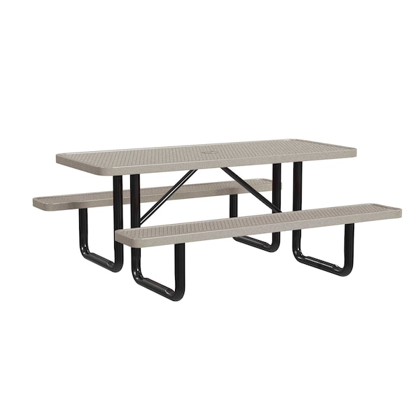Leisure Craft Portable Picnic Table, Sandstone, 6 ft L T6XPP-SANDSTONE - main
