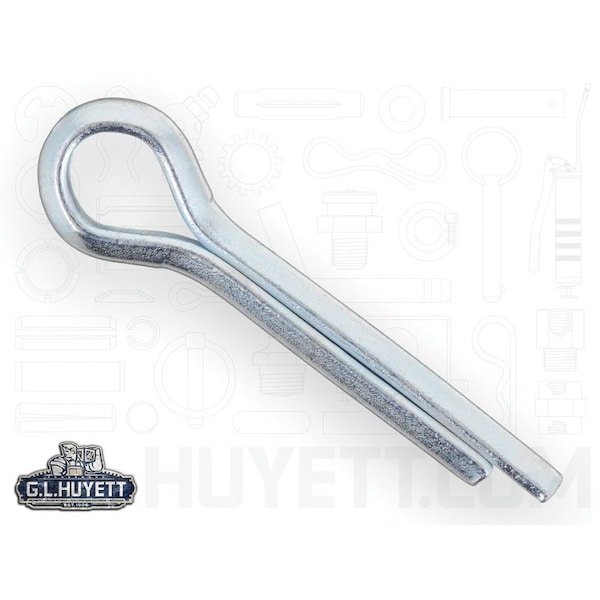 Huyett Cotter Pin, Zinc Plated Carbon Steel, 0.312 in Dia x 1.500 in Effective Length CP-312-1500 - main