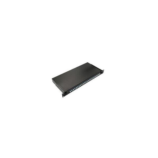 Cable Wholesale 48 Port LC Slide Rack Fiber Optic Patch Panel, 1U, Singlemode, Duplex 68F5-00248 - main