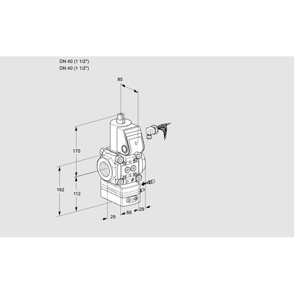 Honeywell Kromschroder VAG 240R/NWAE, AIR/GAS RTO CTL W SOLND VL KS88010215 - main