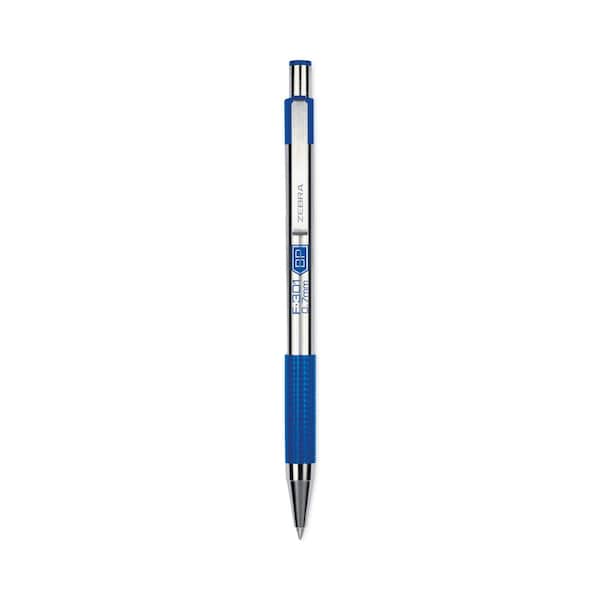 Zebra Pen Ballpoint Pen, Retractable, Fine, Blue, PK2 27122 - main