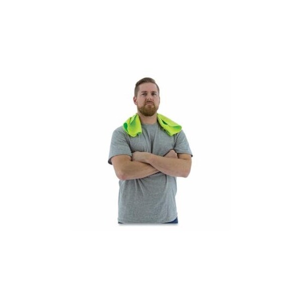 Majestic Evaporative Cooling Towel, 17 in W, 26 in L, High Visibility Yellow 472-75-8011 - main