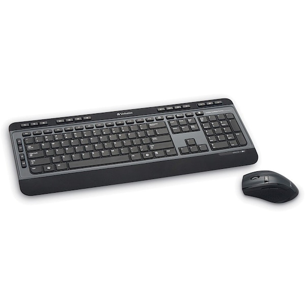 Verbatim Wireless Multimedia Keyboard and 6-Button Mouse Combo - Black 99788 - main