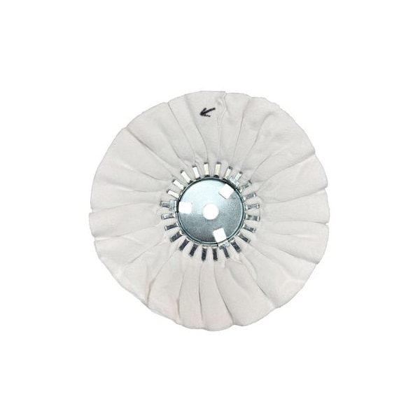 Renegade Products Usa Airway Buffing Wheels, 10 Inch, White Flannel, 5/8" Center Plate FAW10X3X5/8N2-16PDF - main