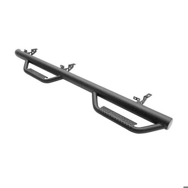 Smittybilt 1418 TOYOTA 4RUNNER 2IN MAIN TUBE WHEEL TO WHEEL NERF STEPS WITH CLEATED STEPS; BLACK T1464R - main