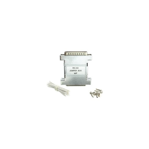 Cable Wholesale RS-232 Jumper Box, DB25 Male to DB25 Female 31D3-44200 - main