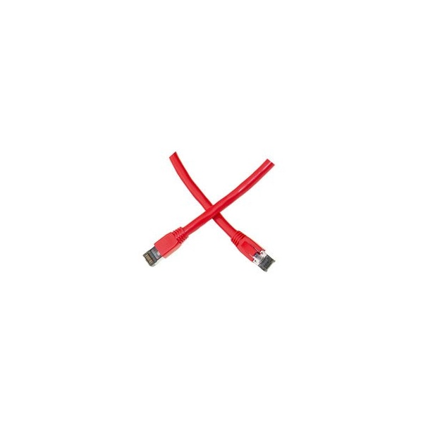 Cable Wholesale Cat8 Red S/FTP Ethernet Patch Cable, Molded Boot, 40Gbps - 2000MHz, 4-Pair 24AWG Copper, RJ45 13X8-57100.5 - main