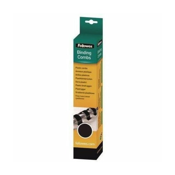 Fellowes PLASTIC COMBS - ROUND BACK, 1/4 20 SHEETS NAVY 100 PK - GIVES A PROFESSIONAL APP, 100PK 52502 - main