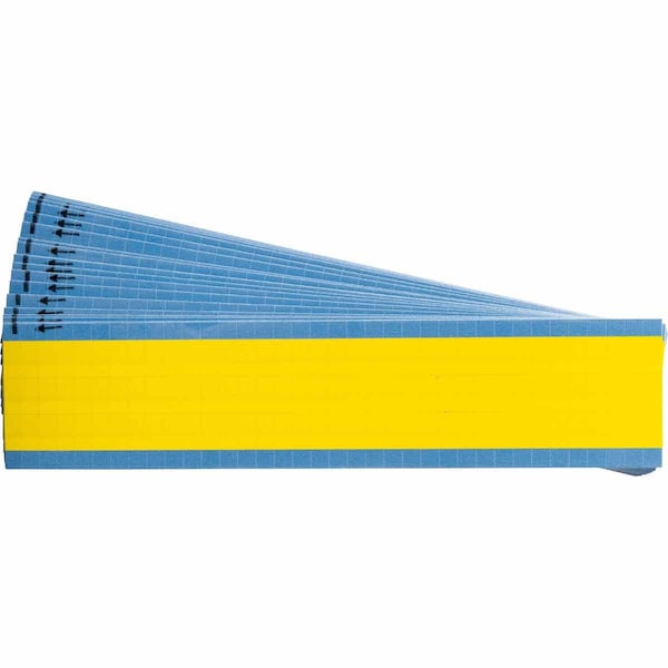 Brady NEMA Color Vinyl Film Minature Wire Markers, Yellow, 0.5 in H x 0.25 in W, 25PK 111500 - main