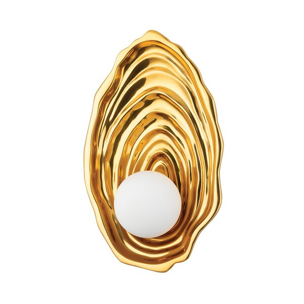 Corbett Lighting Elie 1 Light Wall Sconce 7.5 In. Vintage Polished Brass 410-01-VPB - main
