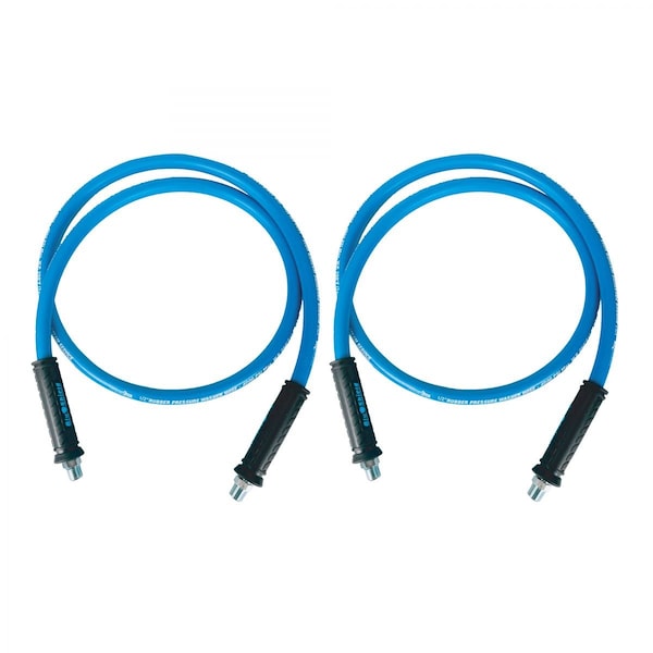 Blu Shield Tough Tek 1/2in. x 6' Pressure Washer Jumper Hose, 4000-16000 PSI, 2PK TTPW1206-NM-2pk - main