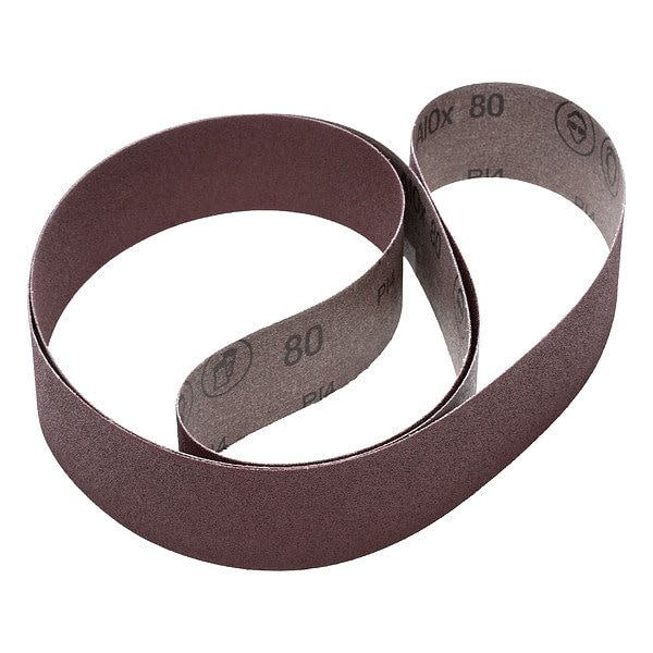 3M Sanding Belt, 6 in W, 48 in L, Coated, Aluminum Oxide, P180 Grit, Not Applicable, 341D, Brown 7000118795 - main