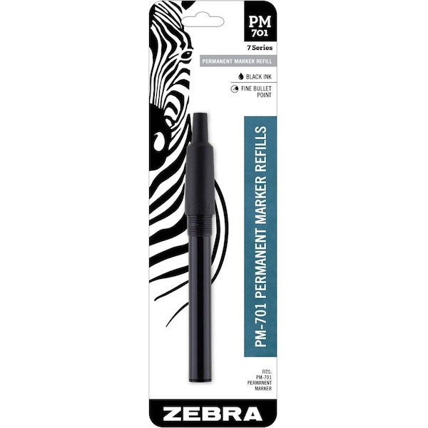 Zebra Pen Zebra STEEL 7 Series PM-701 Permanent Marker - Fine Point - Black - 1-/ Pack 80111 - main