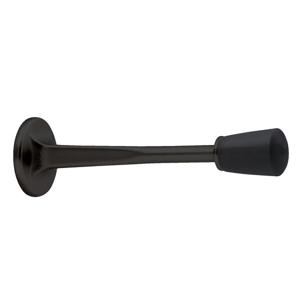 Geo 3-1/8" Cast Door Stop Matte Black Finish GBH-DS318C-MB - main