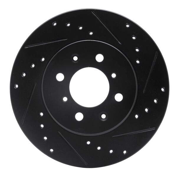 Dynamic Friction Co DFC Brake Rotor - Drilled and Slotted - Black 633-67027R - main