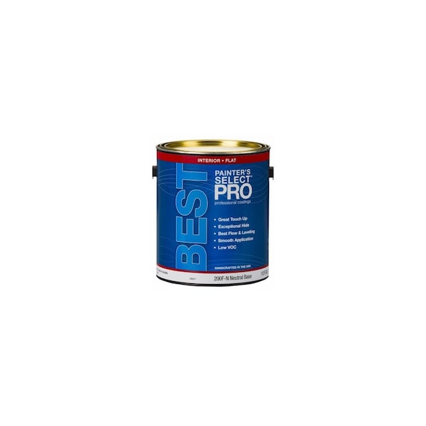 True Value Pro Best Interior Latex Paint, Flat Neutral Base, 1-Gallon 200F-N-GL - main