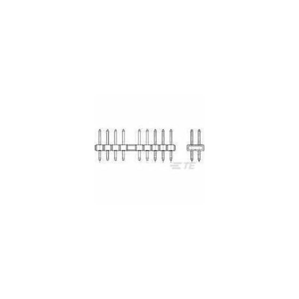 Te Connectivity AMPMODU 2MM V 10P AU:0.2 BLACK LF 5176264-4 - main