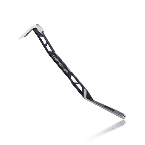 Spec Ops 18in Flat Pry Bar Crowbar, Teardrop Nail Puller, High-Carbon Steel SPEC-D18BAR - main