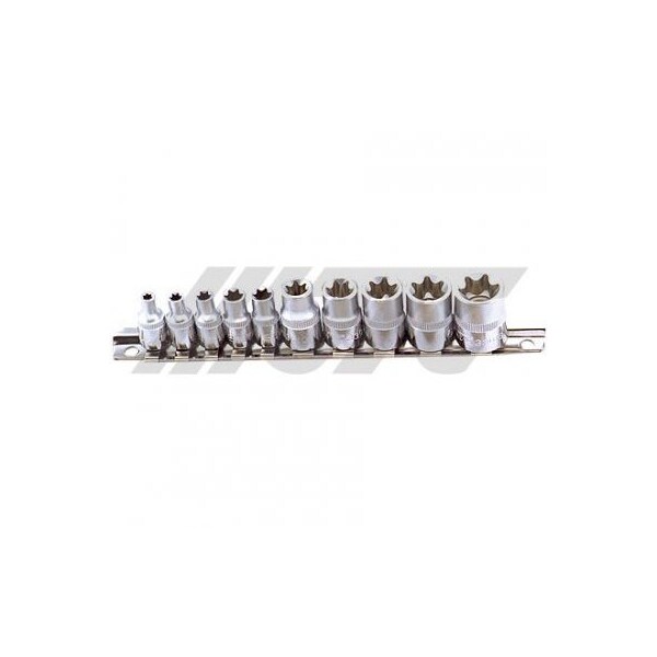 Jtc Auto Tools 10-piece external star socket set, e4-e18, 1/4 in & 3/8 in drive 3901 - main