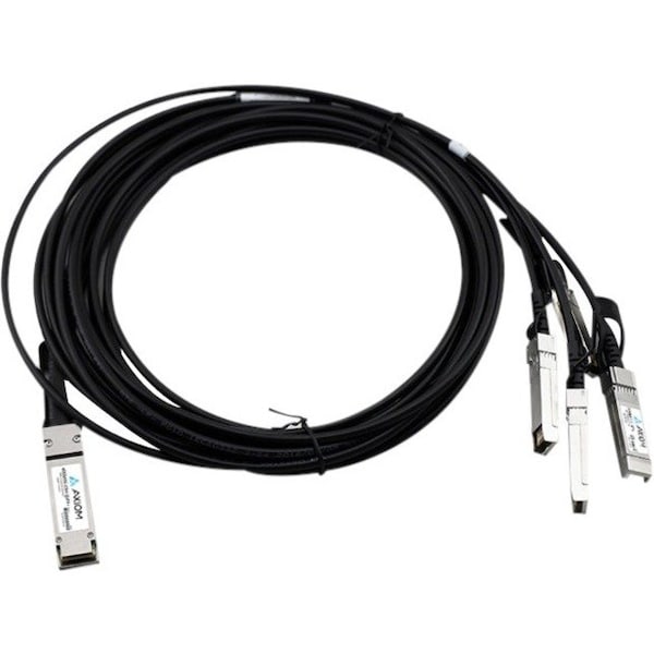 Axiom 40GBASE-CR4 QSFP+ TO 4 10GBASE-CU SFP+ PASSIVE DAC NETAPP COMPATIBLE 5M X66120-5-AX - main