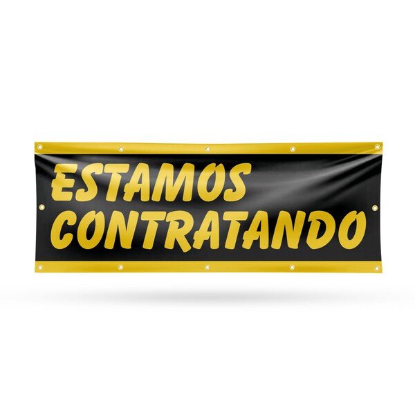 Signmission Estamos Contratando, 48 Inch x 120 Inch, Vinyl Banner B-120-30563 - main