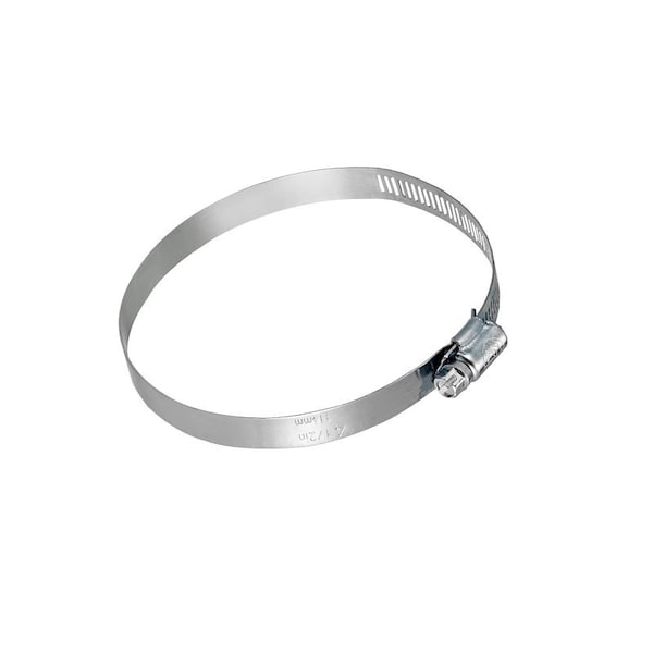 Lambro Worm Gear Clamp, 4 in Duct, Clamping Range: 3-9/16 to 4-1/2 in, Steel, Zinc 284L - main