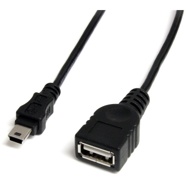 Startech.Com 1 ft Mini USB 2.0 Cable - USB A to Mini B F/M USBMUSBFM1 - main
