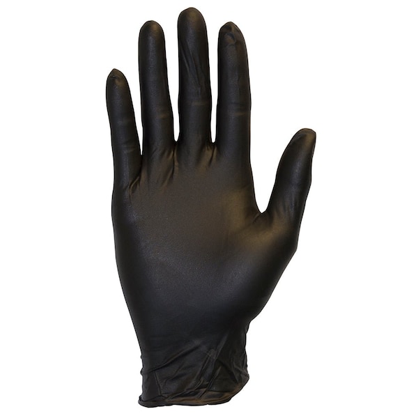 Safety Zone Nitrile Powder Free 6 mil Exam Gloves - Black, Lrg - Case of 1000 GNPR-LG-1-K - main