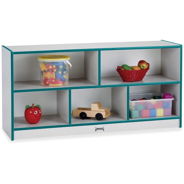 Jonti-Craft Rainbow Accents Toddler Single Mobile Storage Unit, Teal 0324JCWW005 - main