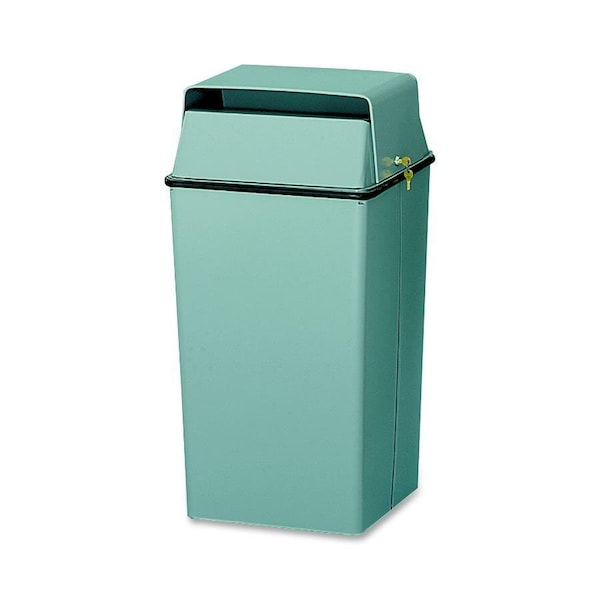 Witt Industries 36 gal Round Confidential Document Receptacle, Almond, Metal 008LAL - main