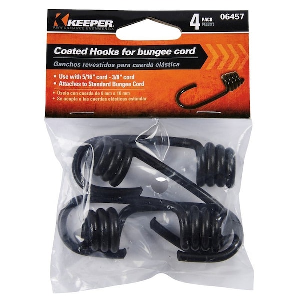 Keeper Bungee Cord Hooks 4Pk 06457 - main