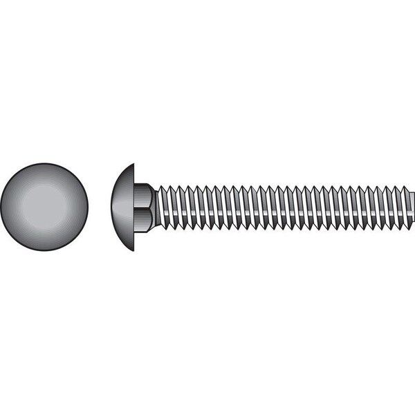 Hillman 7/16 in. X 2-1/2 in. L Zinc-Plated Steel Carriage Bolt, 50PK 240237 - main