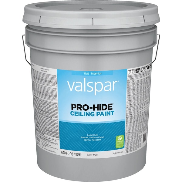Valspar Pro Hide Ceiling Paint Wht 5 Gal. 028.0016028.008 - main