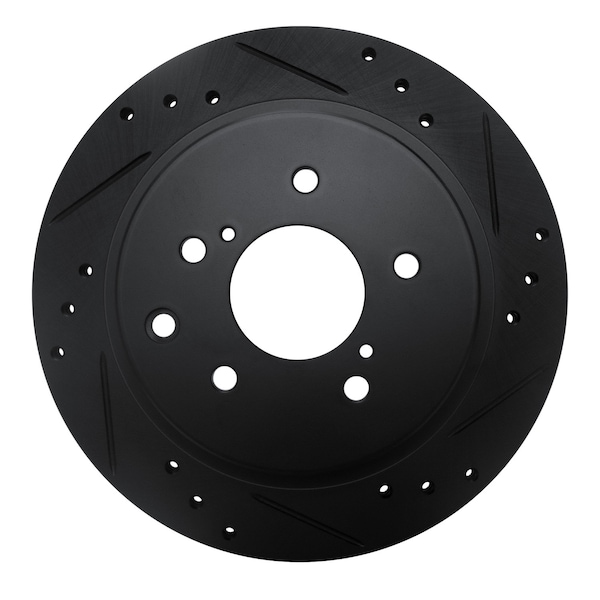 Dynamic Friction Co DFC Brake Rotor - Drilled and Slotted - Black 633-67034R - main