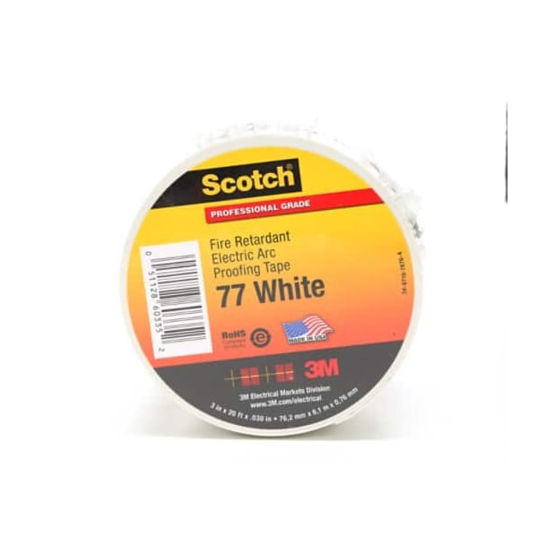 3M Scotch Fire-Retardant Electric Arc Proofing Tape 77W, 10PK 7010399034 - main
