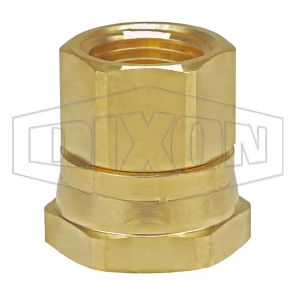 Dixon Garden Hose Adapter, 3/4-11-1/2 x 1/2-14, Female Garden Hose Thread Swivel x FNPT, 34 to 195DegF 5021208CLF - main