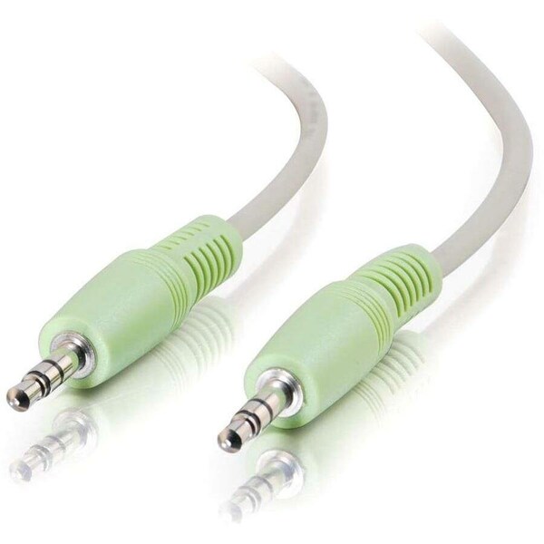C2G Cables To Go - 25' 3.5mm Beige Stereo Audio Cable with Male to Male Connectors 27413 - main